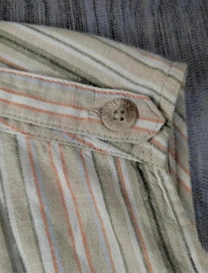 Chemisette sans manches Columbia rayée lin et coton – Taille S/M (sans étiquette) – Columbia – taille M 3