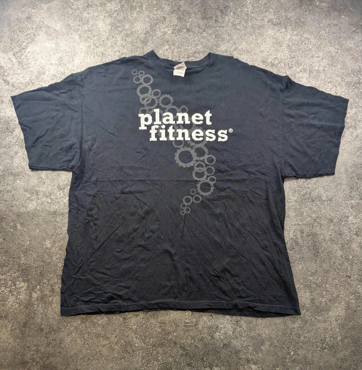 T-shirt Planet Fitness noir oversize 3XL streetwear fitness gym – Gildan – taille XXXL 2