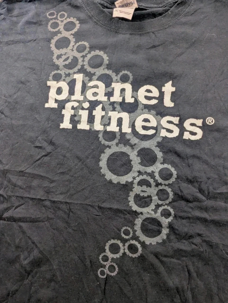 T-shirt Planet Fitness noir oversize 3XL streetwear fitness gym – Gildan – taille XXXL 4