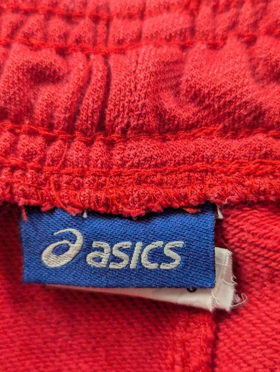 Pantalon jogging Asics vintage rouge logo XXL/Y2K sportswear baggy – Asics – taille M 4