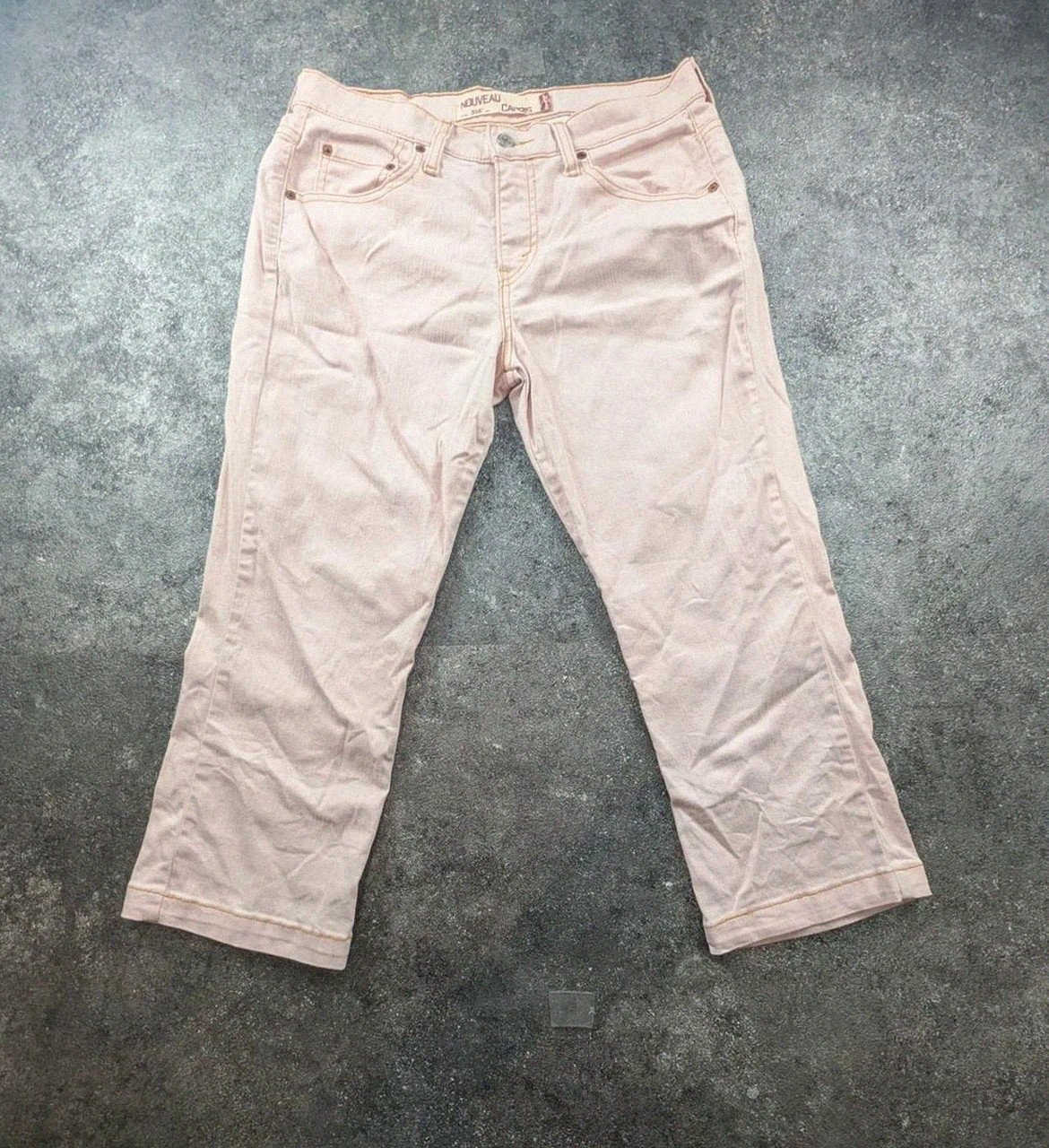 Pantacourt Levi’s 515 Capri rose pastel femme Taille 8 / Fr 38 coupe cropped – Levi's – taille M / 38 / 10 2