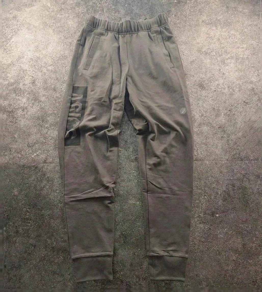Jogging Asics vintage pantalon sport gris logo côté coton S outdoor gorpcore