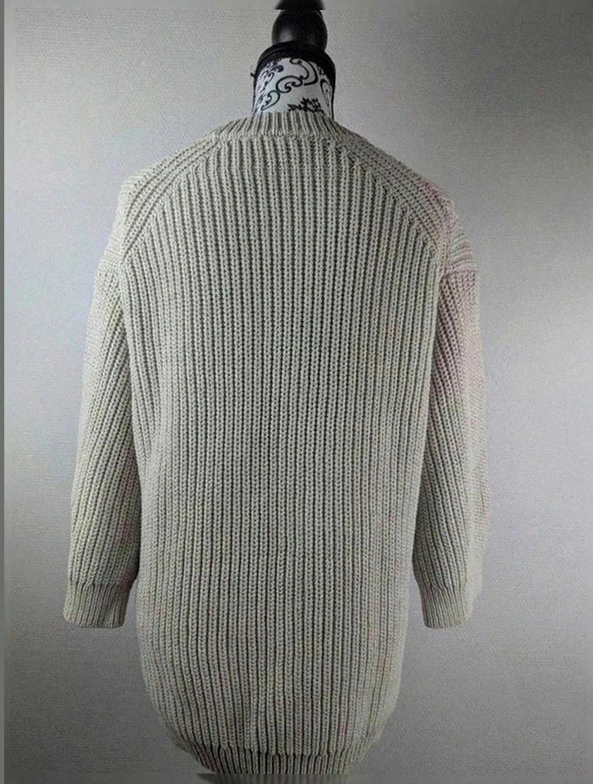 Pull en maille épaisse écru Arket, coupe fluide droite minimal chic taille M/L – ARKET – taille L / 40 / 12 3
