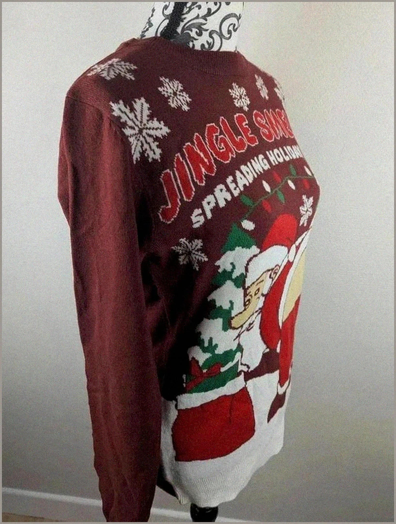 Pull humoristique de Noël Père Noël neuf Seasons Greetings S🎅 – Seasons Greetings – taille S / 36 / 8 4