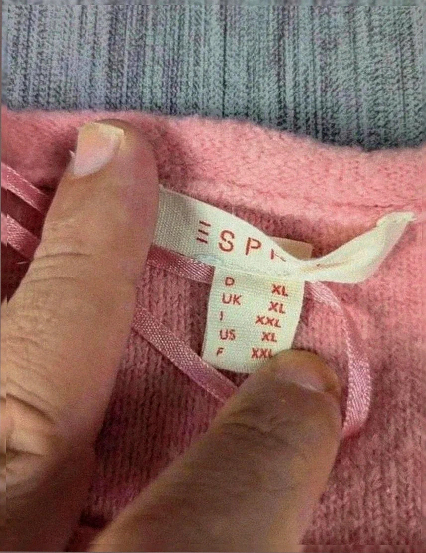 Pull rose Esprit motif étoiles en relief – Taille Xl – Esprit – taille XL / 42 / 14 3