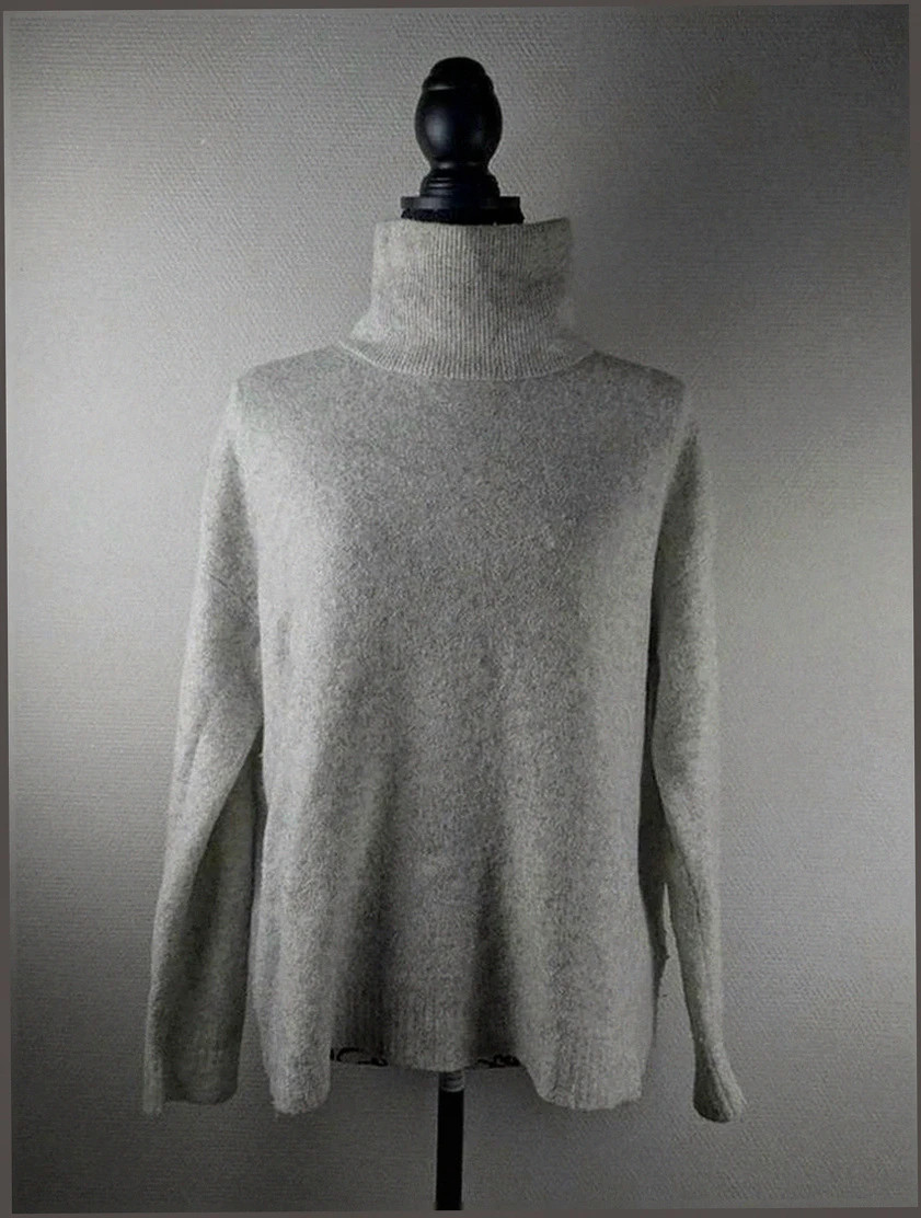 Pull American Vintage gris S/M – cosy & chaud, coupe loose
