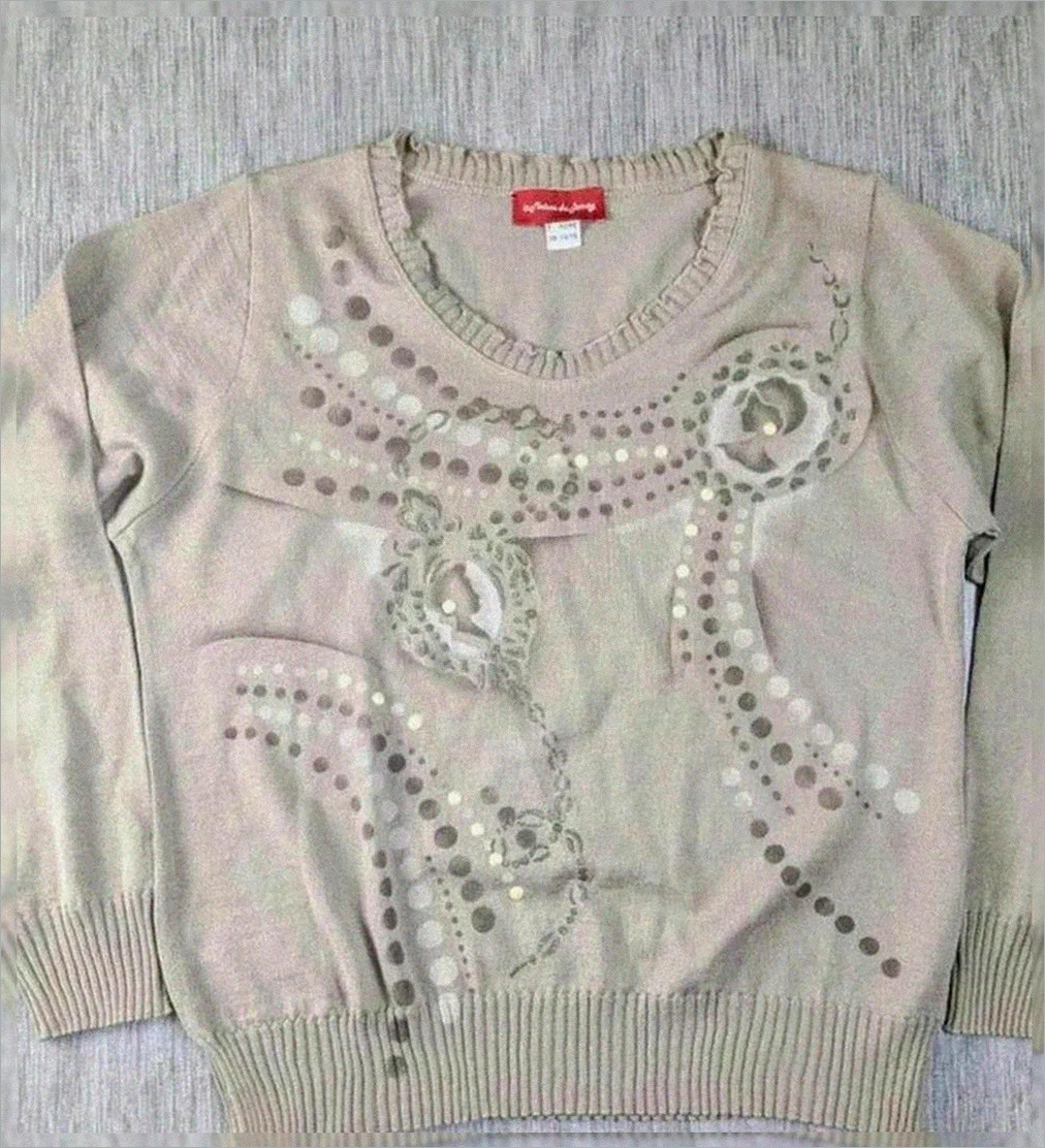 Pull La Maison du Jersey beige – Taille 42/44 L
