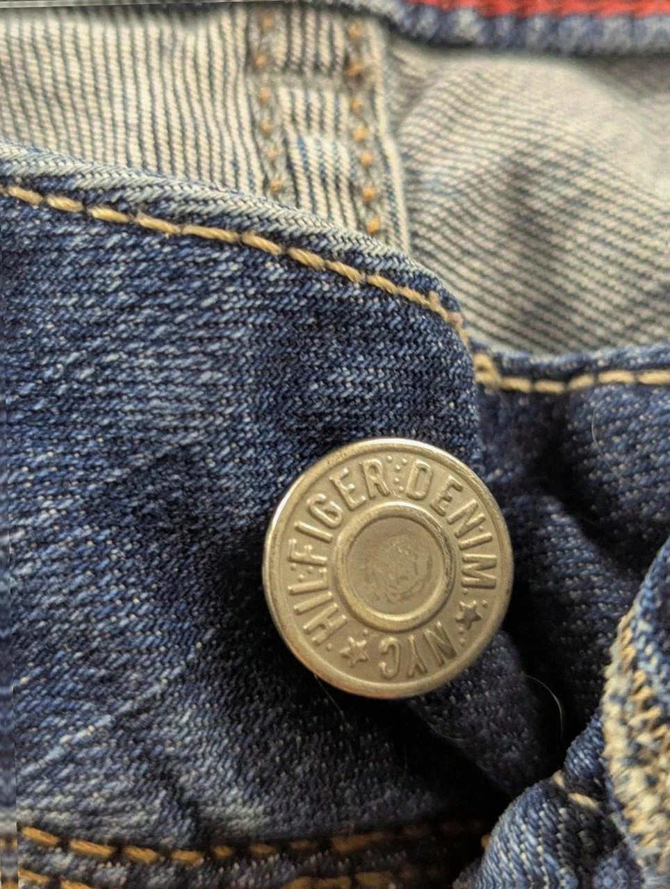 Jean Tommy Hilfiger denim Ruby straight W27 L32 Eu 36 bleu délavé vintage coupe droite stretch – Tommy Hilfiger – taille XS / 34 / 6 4