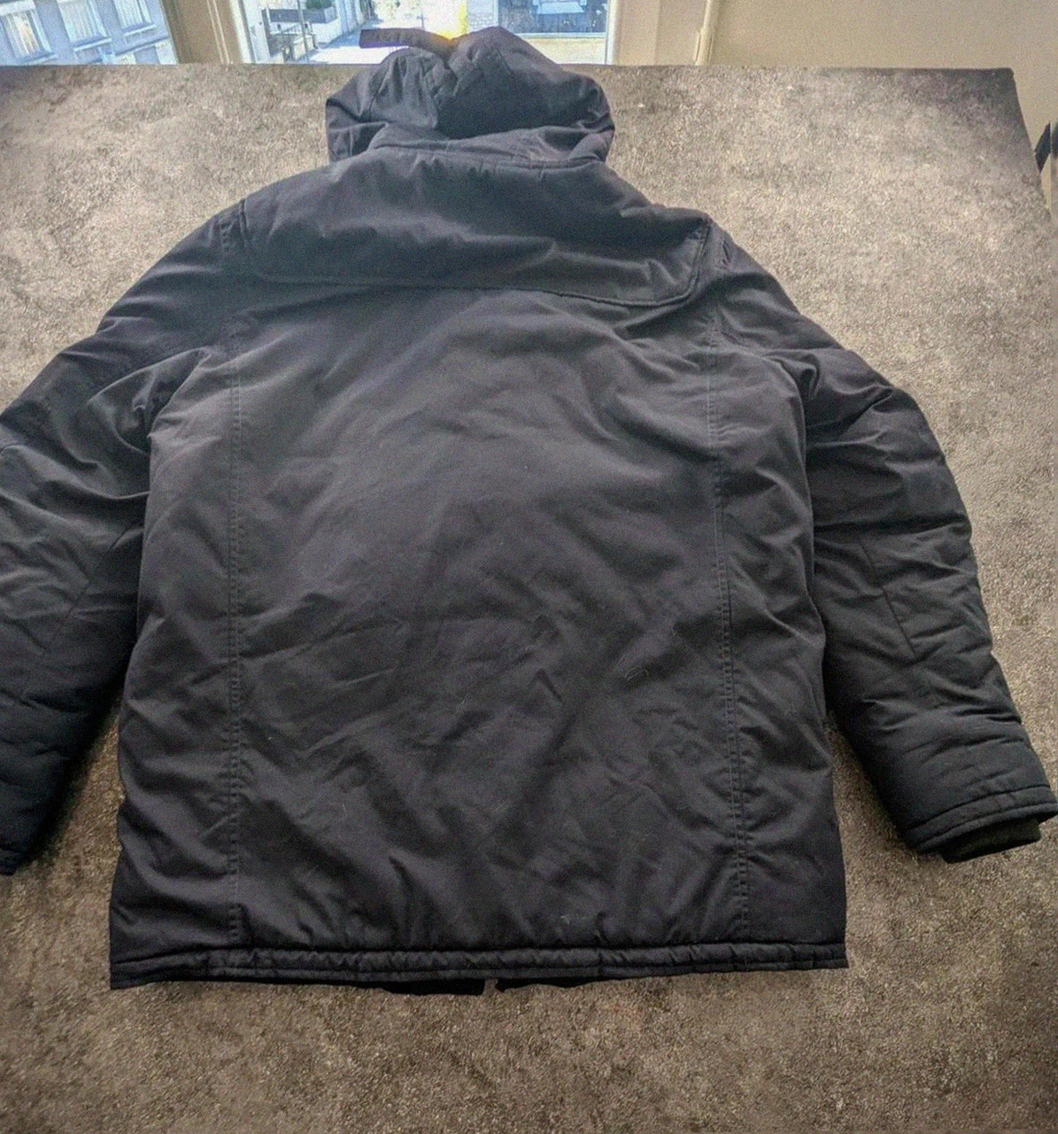 Parka duffle coat schott nyc underground y2k vintage streetwear navy capuche Xxl – Schott – taille XXL 2