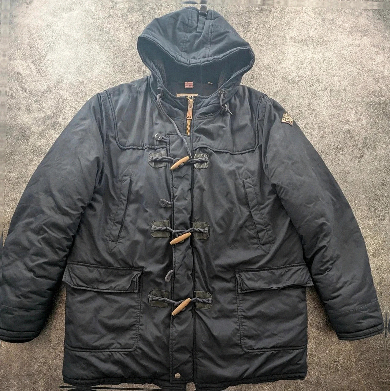 Parka duffle coat schott nyc underground y2k vintage streetwear navy capuche Xxl