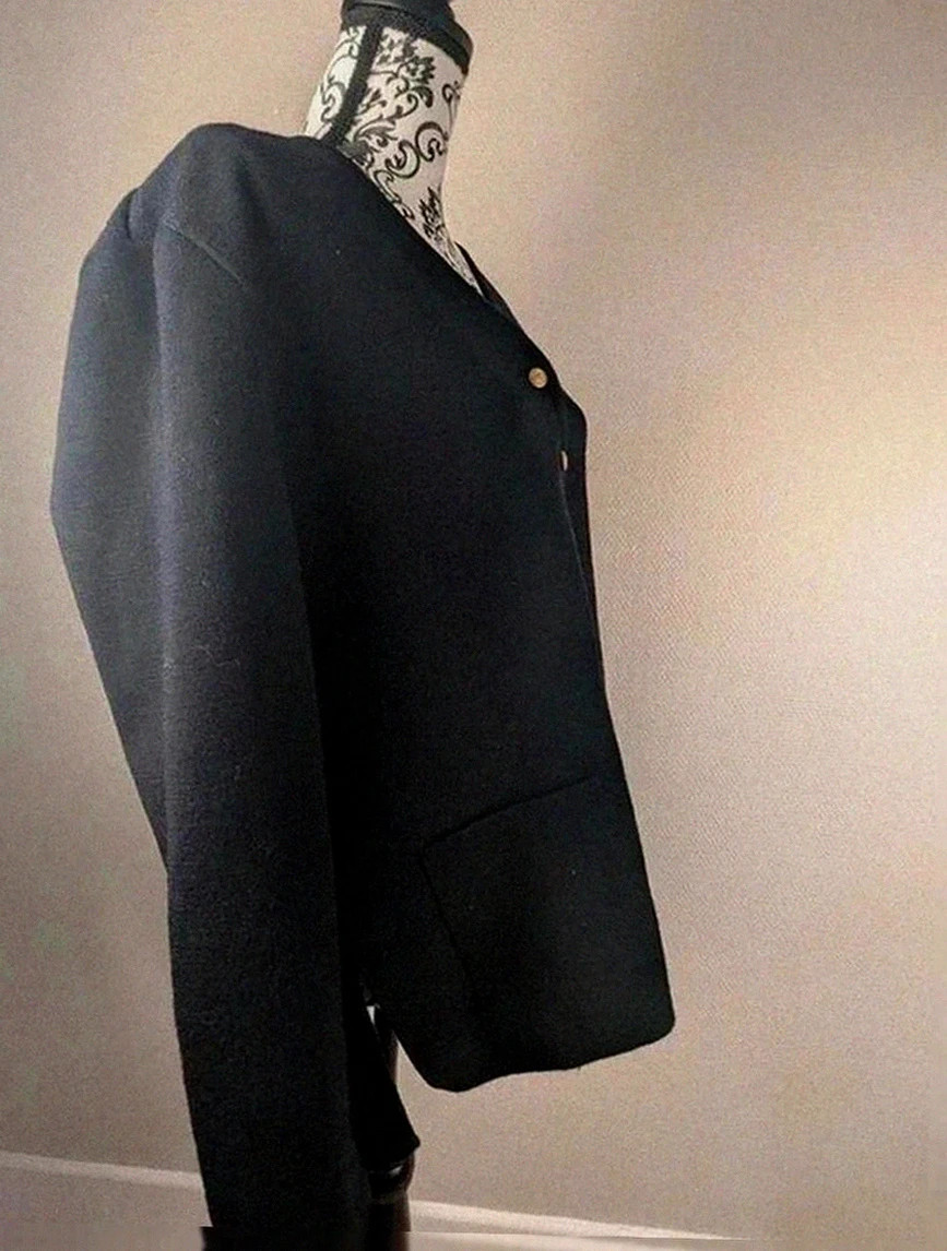 Gilet Saint James en pure laine vierge bleu marine marinière taille 46 L/XL – Saint James – taille L / 40 / 12 2