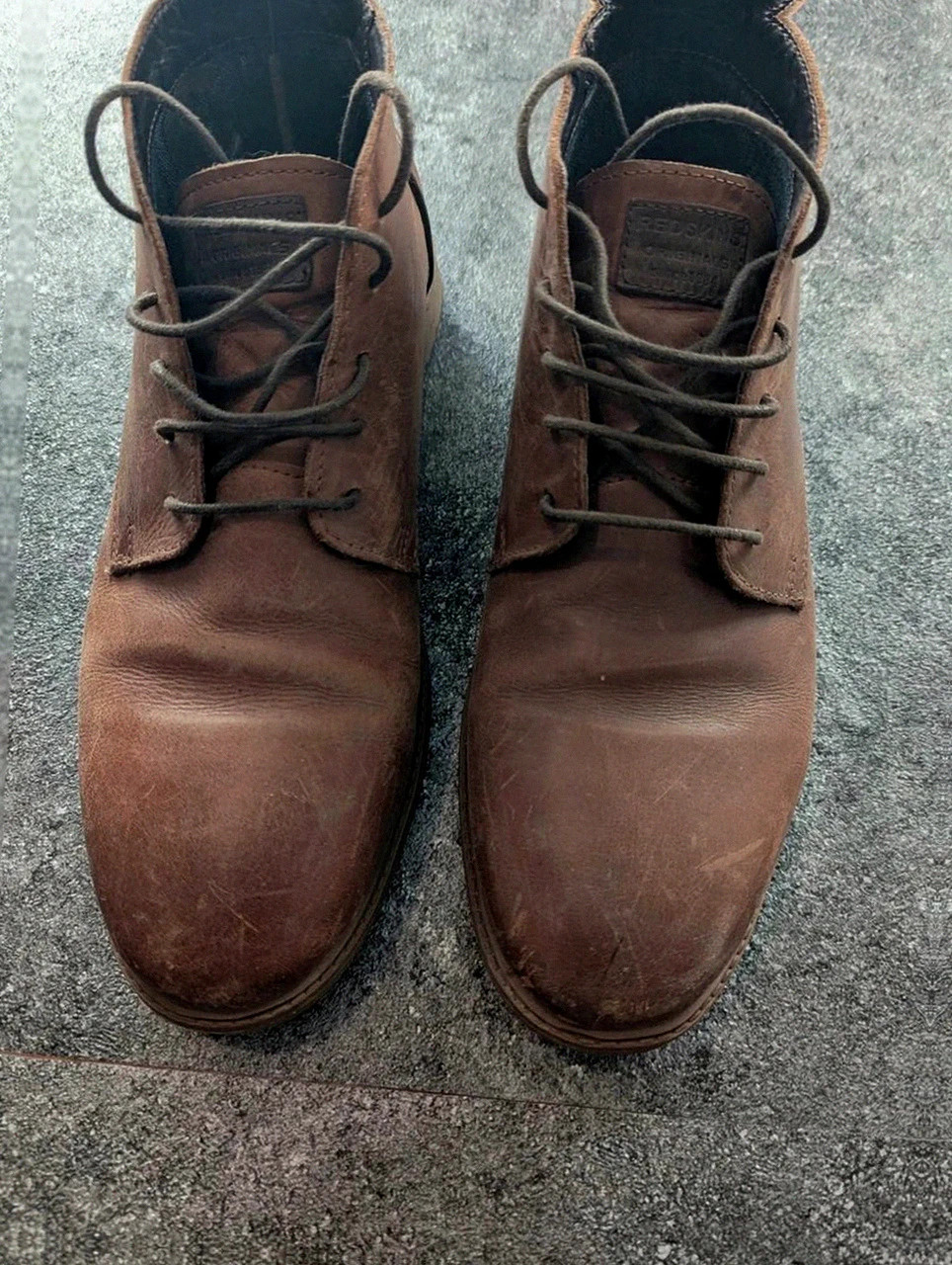 Chaussures Redskins cuir marron vintage boots homme T43 style workwear – Redskins – taille 43 2