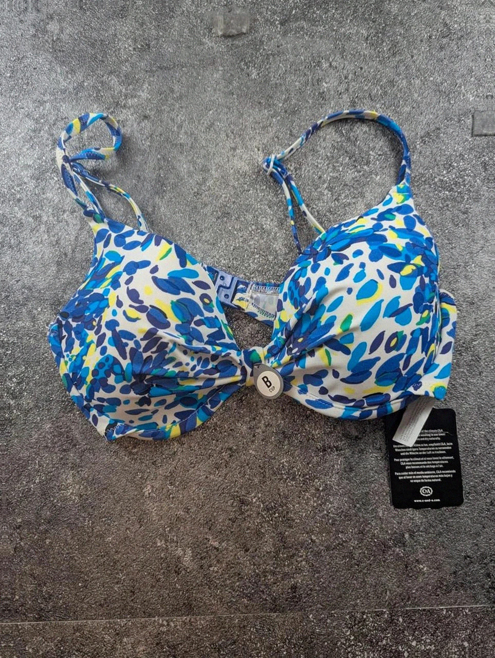 Haut de bikini push-up floral bleu Rodeo taille 42B neuf – Rodeo Sports – taille XL / 42 / 14 2