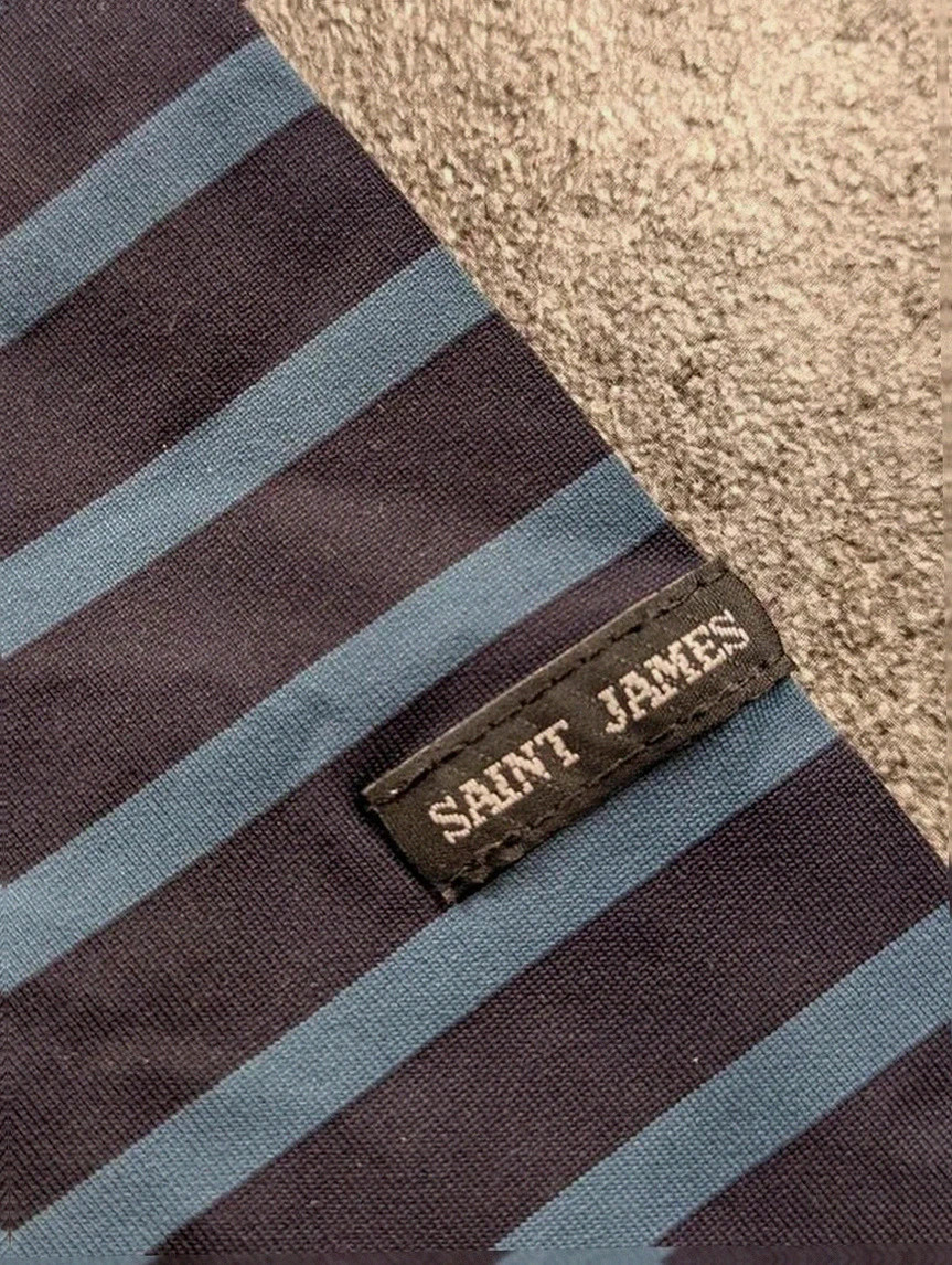 Haut anti uv saint james oural neuf rayé navy abers technique mer voile L – Saint James – taille L / 40 / 12 5
