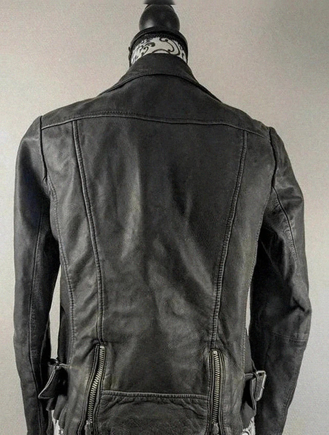 Perfecto biker en cuir d'agneau Maje noir matelassé taille 36, coupe rock chic intemporelle – Maje – taille XS / 34 / 6 3