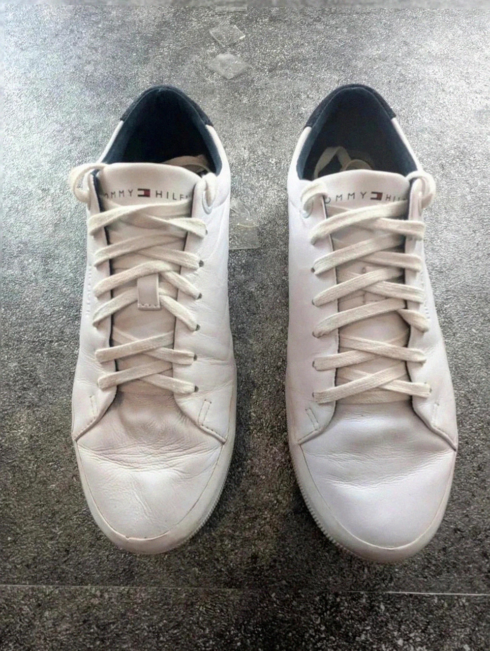 Tommy Hilfiger Premium Vulc cuir blanc – Sneakers homme 42 clean logo tricolore – Tommy Hilfiger – taille 42 2