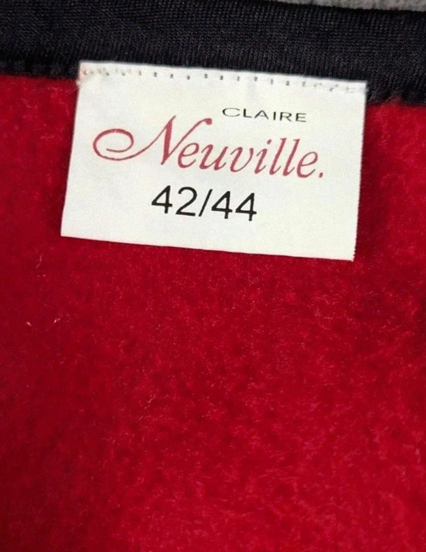 Veste vintage rouge Claire Neuville – boutons dorés ancre – T.42/44 – Claire Neuville – taille XL / 42 / 14 2