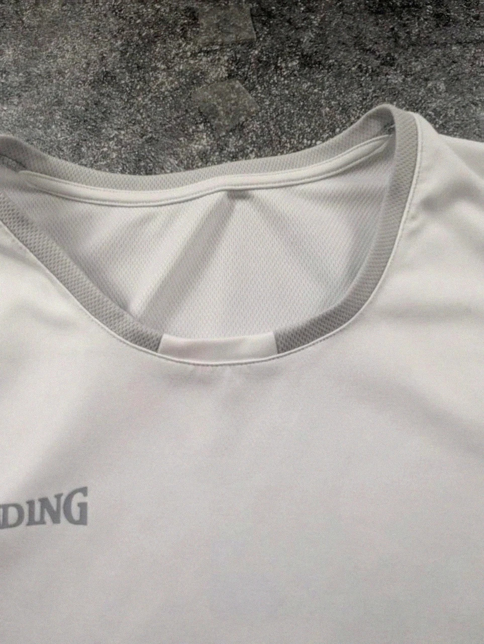 Maillot basketball Spalding blanc mesh training jersey oversize 2XL sport streetwear – Spalding – taille XXL 4
