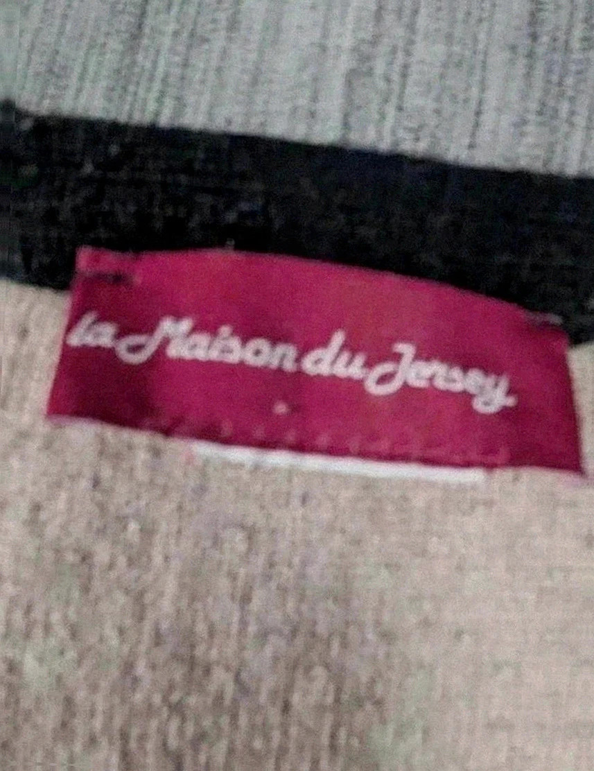Gilet zippé noir à motifs fleuris – La Maison du Jersey – Taille L/XL (approx.) – La Maison du Jersey – taille XL / 42 / 14 2