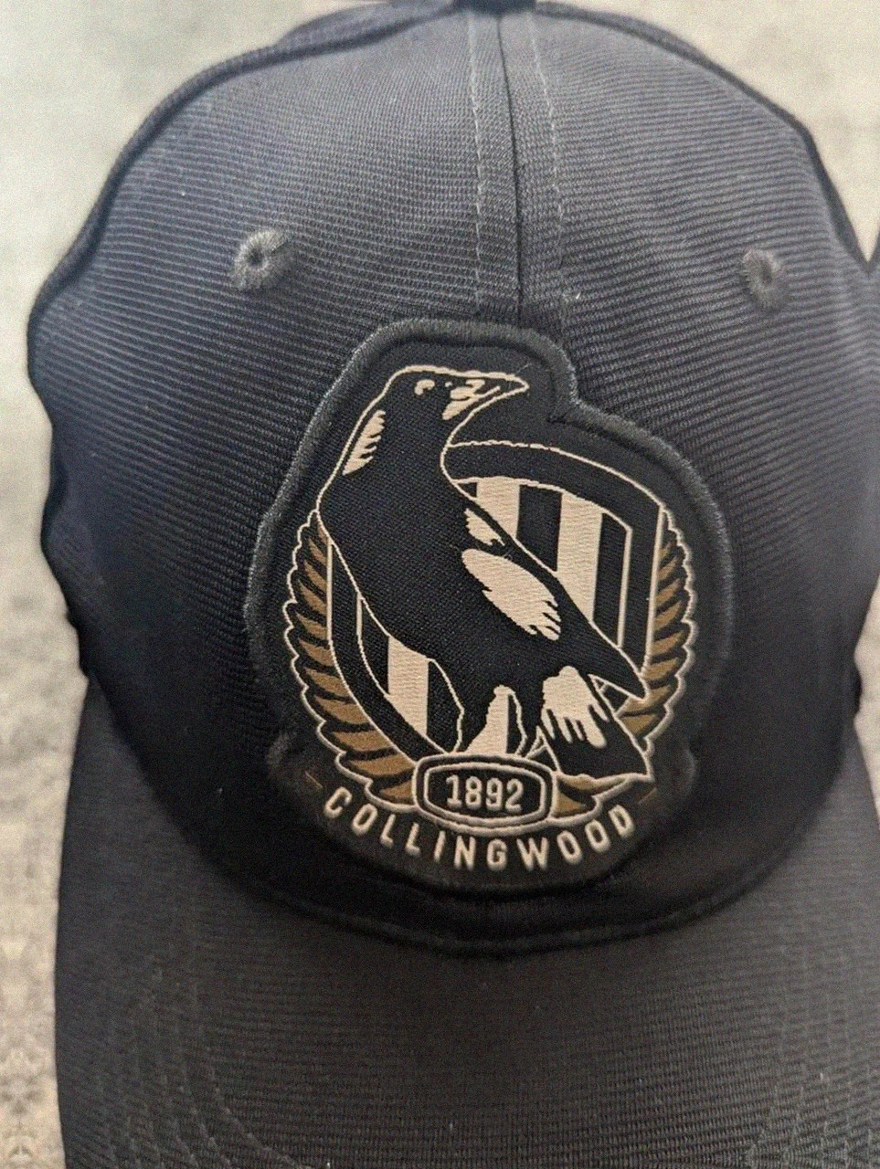 Casquette Collingwood Afl brodée noir logo 1892 sport US/Australie 58cm – Collingwood – taille Taille unique 3