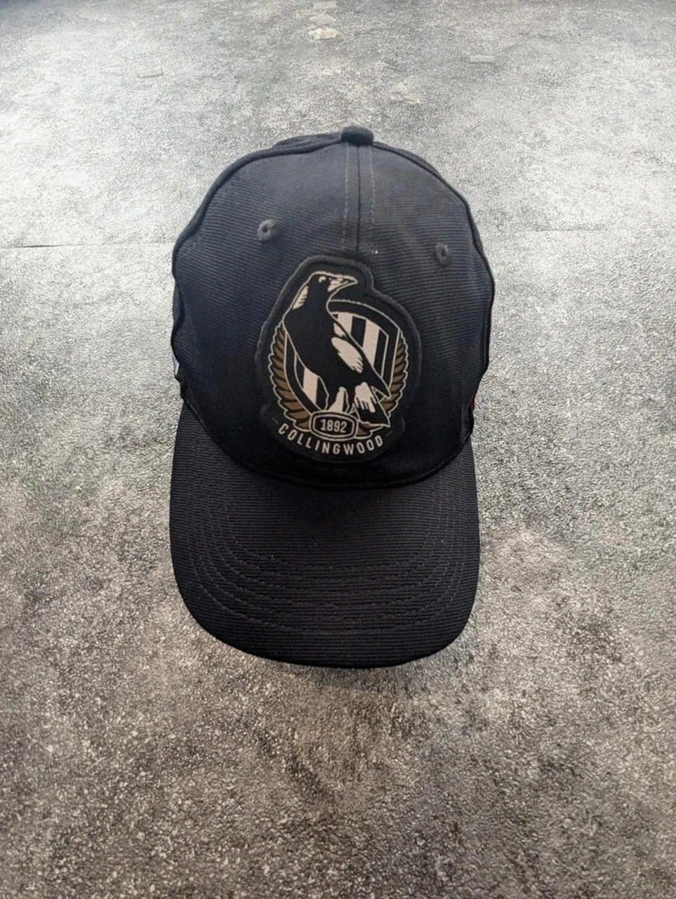 Casquette Collingwood Afl brodée noir logo 1892 sport US/Australie 58cm – Collingwood – taille Taille unique