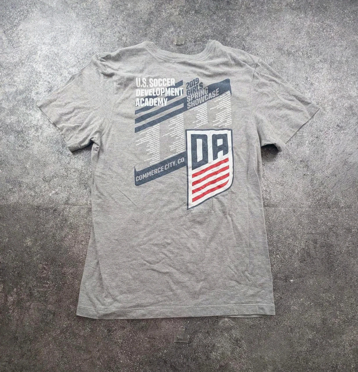 T-shirt Nike U.S Soccer Development Academy Girls Spring Showcase gris S – Nike – taille S / 36 / 8 3