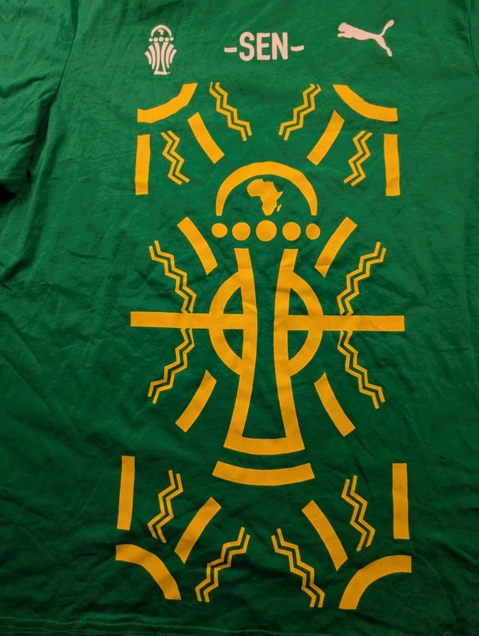 T-shirt Puma Sénégal Caf 2024 Vert Officiel Football Taille L – Puma – taille L 3
