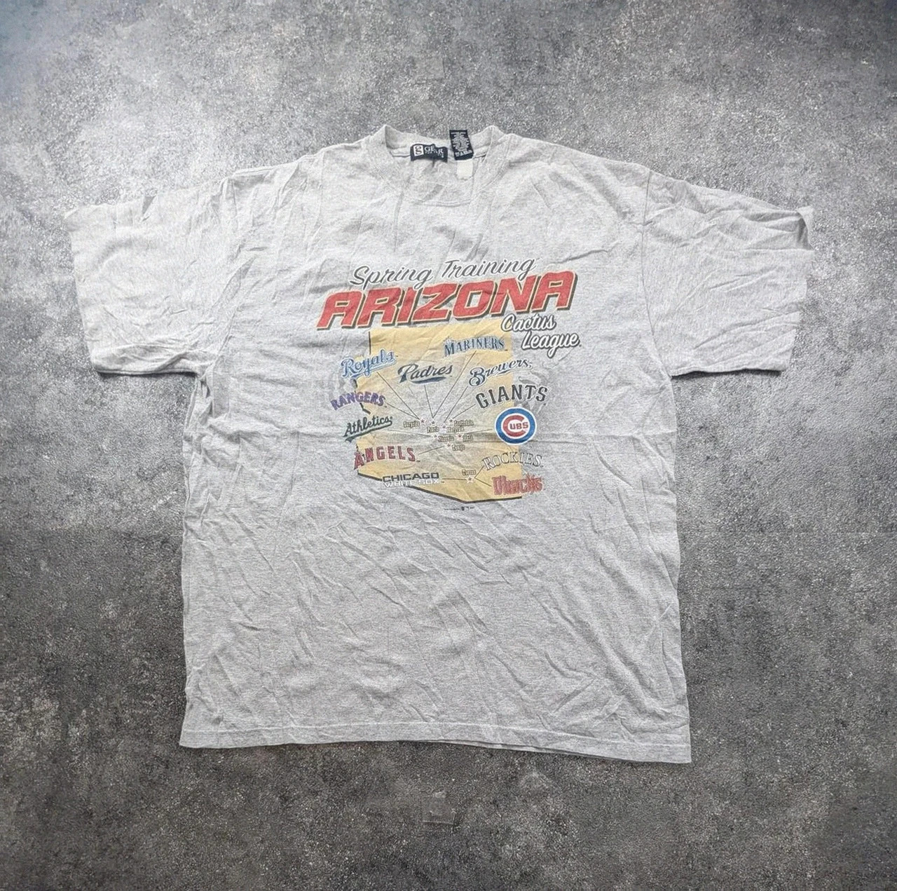 Titre : T-shirt Mlb Arizona Cactus League vintage baseball Xl oversize Usa sportwear – Vintage Dressing – taille XL 2