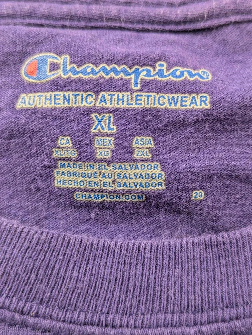 T-shirt Champion K-State Soccer violet Xl college Us vintage streetwear – Champion – taille XL 4