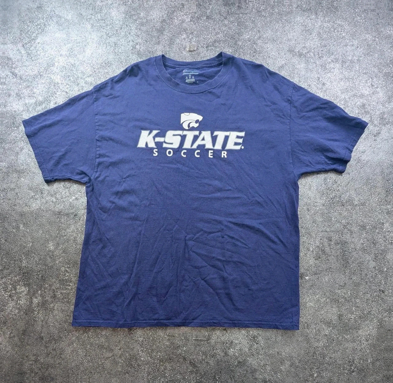 T-shirt Champion K-State Soccer violet Xl college Us vintage streetwear