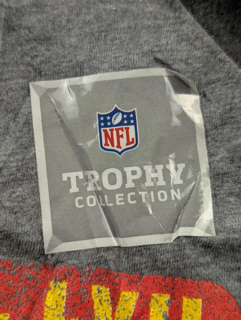 T-shirt manches longues nfl kansas city chiefs super bowl lvii gris raglan M football – Fanatics – taille M 4