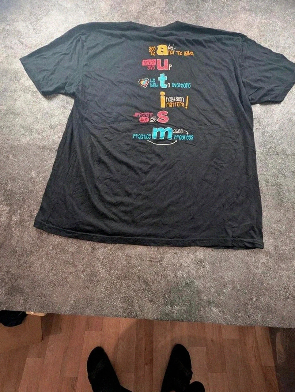 T-shirt noir be kind to everyone NexLevel Apparel oversize 3XL streetwear graphique – Next Level Apparel – taille XXXL 3