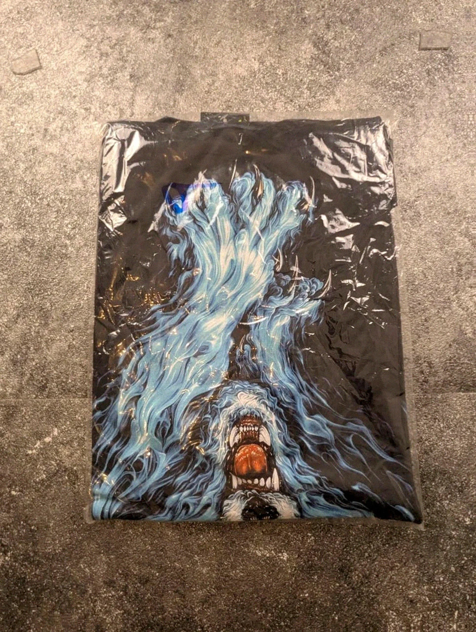 T-shirt Thanabat Loup Flamme Glow In The Dark Noir Xl 100% Coton Neuf – Vintage Dressing – taille XL 5