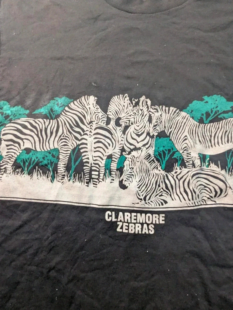 Vintage 1991 San Segal Claremore Zebras T-Shirt Single Stitch Made in Usa Xl – Anvil – taille XL 3