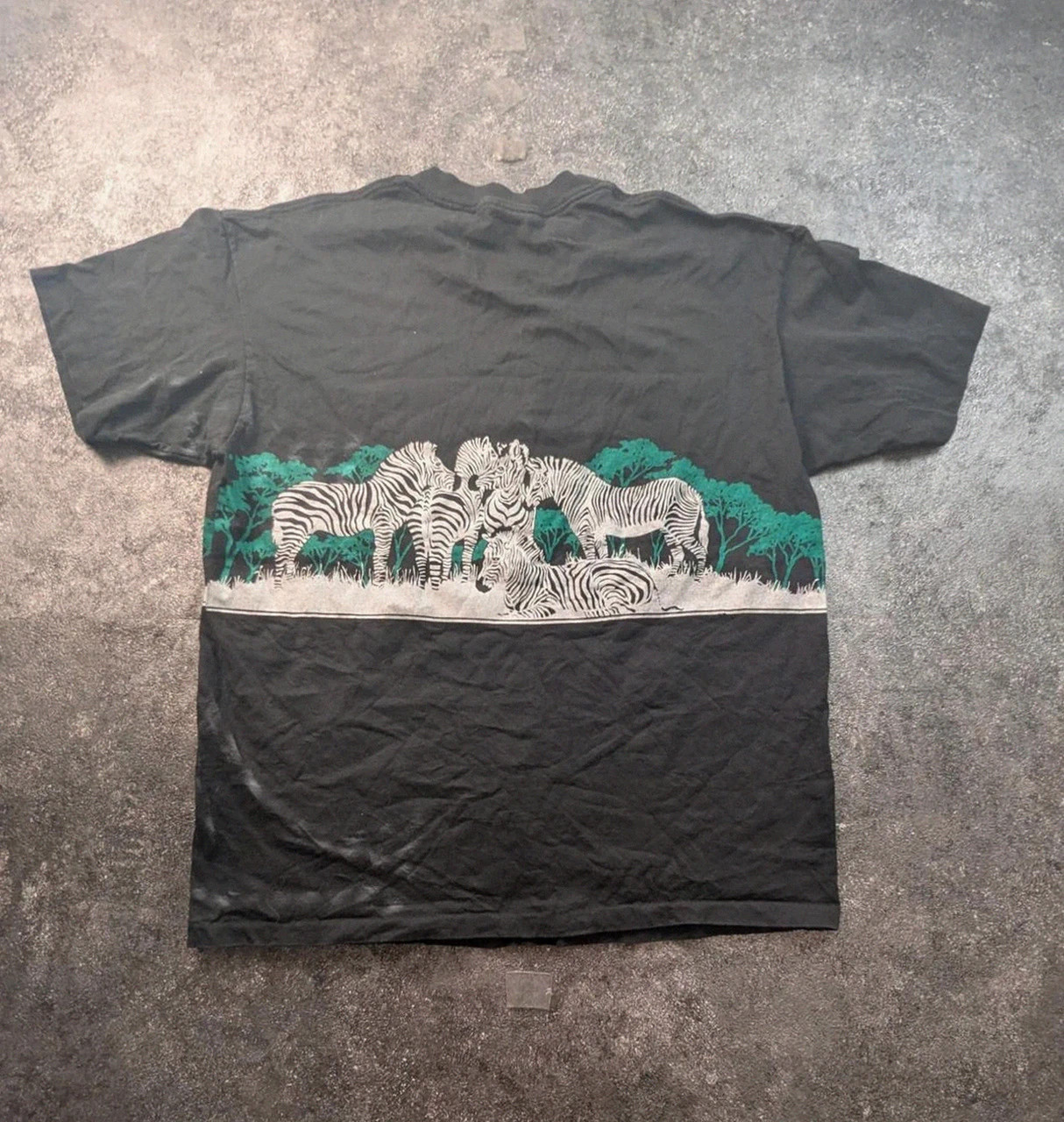 Vintage 1991 San Segal Claremore Zebras T-Shirt Single Stitch Made in Usa Xl – Anvil – taille XL 4