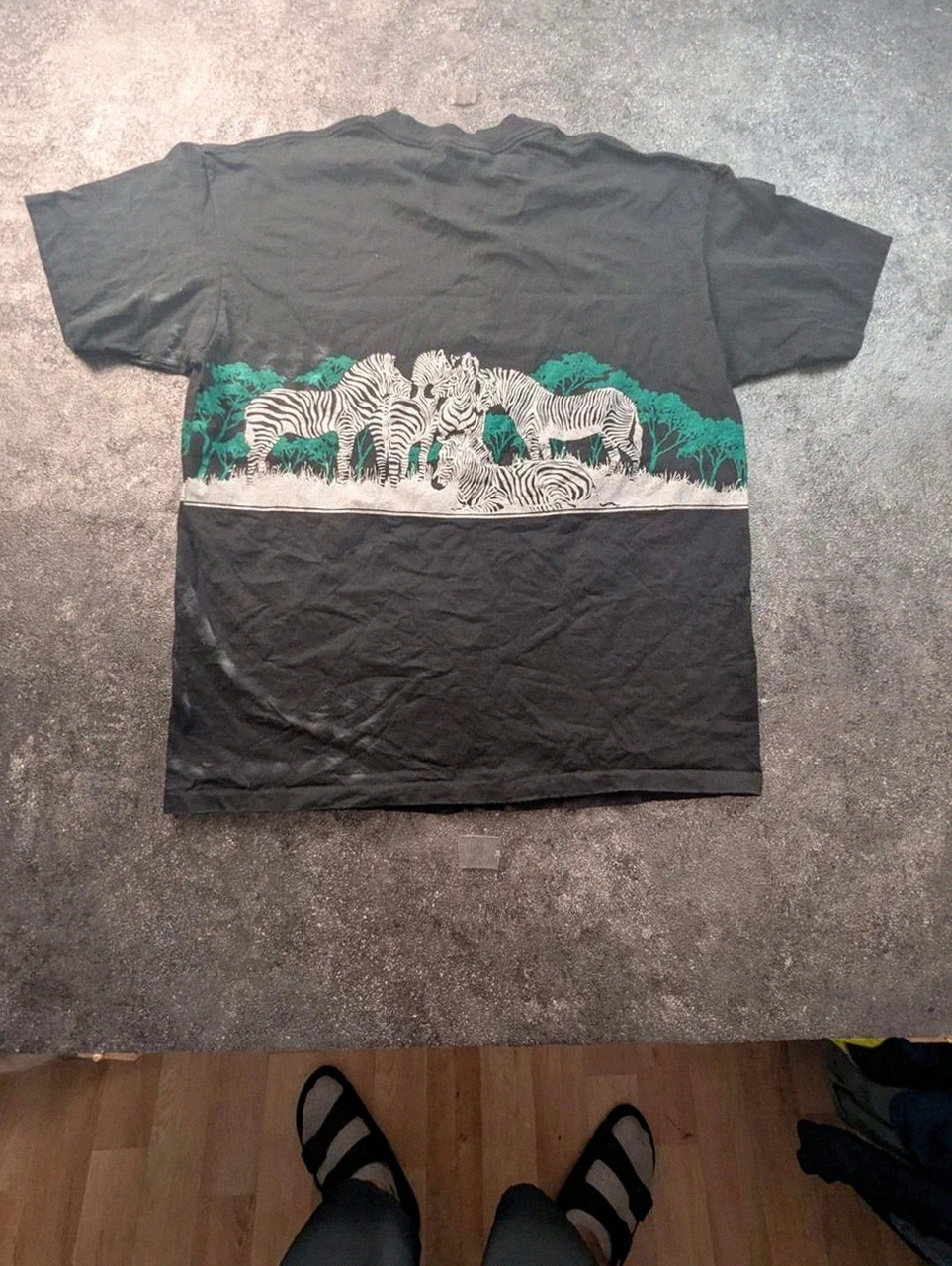 Vintage 1991 San Segal Claremore Zebras T-Shirt Single Stitch Made in Usa Xl – Anvil – taille XL 5
