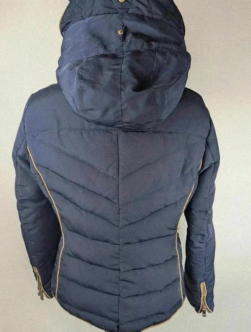 Doudoune Zara Basic – Taille L – Bleu marine – Zara Basic – taille L / 40 / 12 3