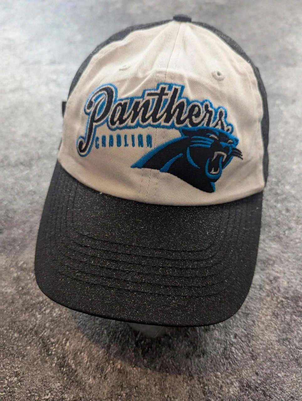 Casquette Carolina Panthers Nfl vintage Us football brodée one size noir blanc pailleté réglable – NFL – taille Taille unique 2