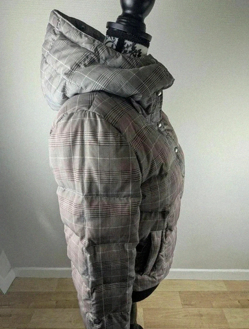 Doudoune hiver femme Freeman T. Porter chaude à carreaux avec capuche – winter jacket taille M – Freemans – taille M / 38 / 10 2