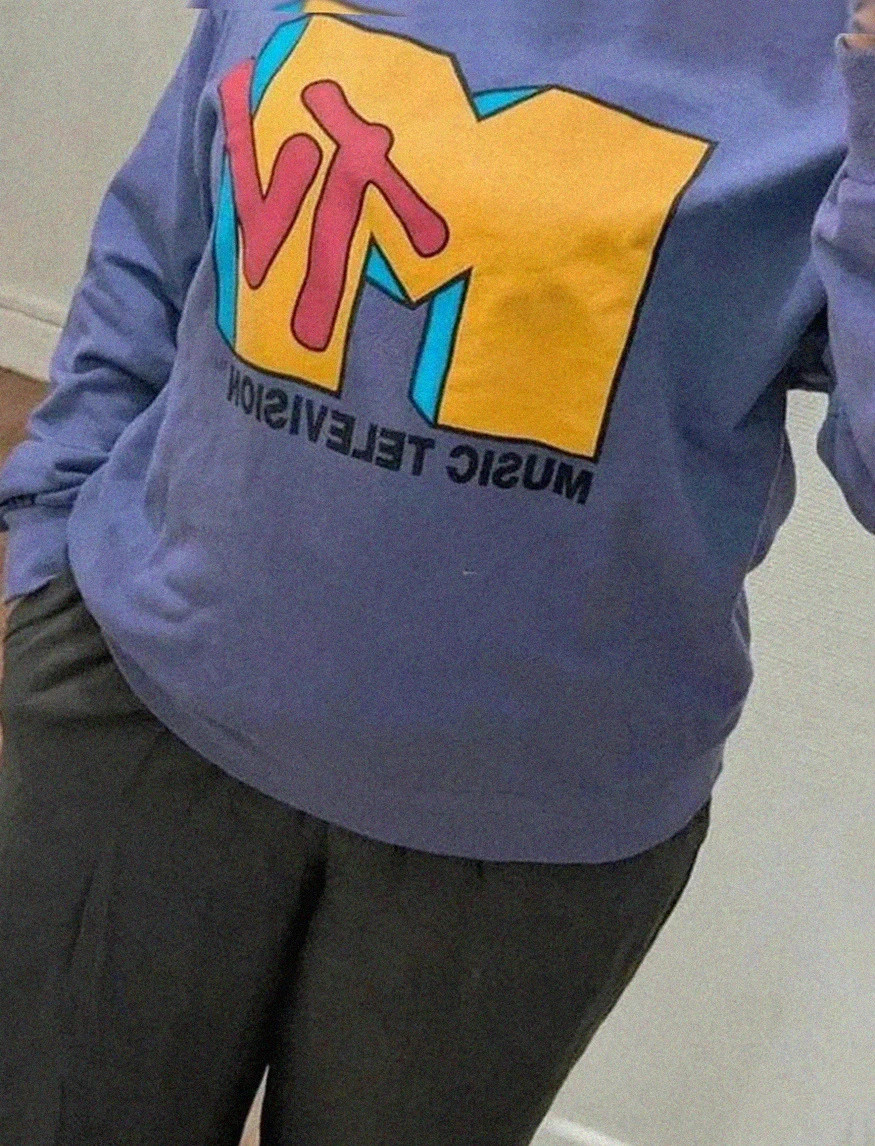 💜 magnifique Sweat Mtv x Bershka – Taille S (femme) – Bershka – taille S / 36 / 8 2
