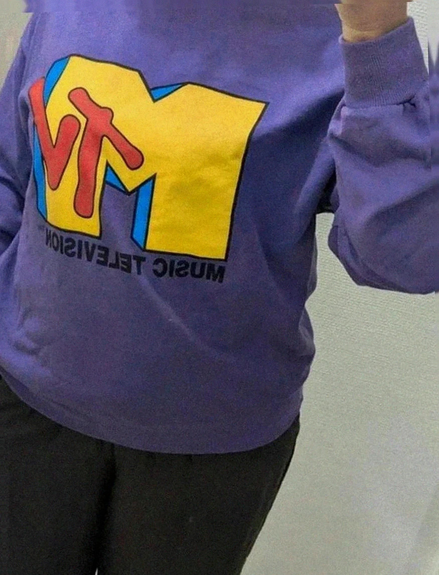 💜 magnifique Sweat Mtv x Bershka – Taille S (femme) – Bershka – taille S / 36 / 8 3