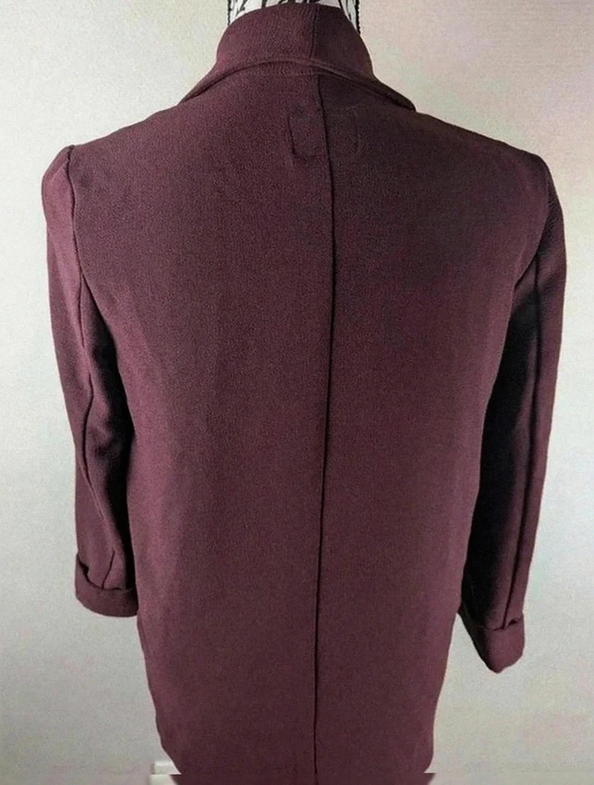 Blazer Pimkie bordeaux coupe fluide élégante taille S – Pimkie – taille S / 36 / 8 3