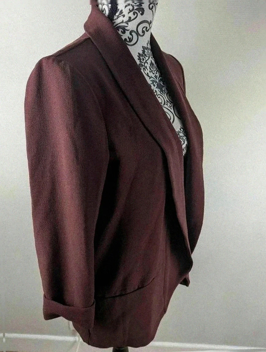 Blazer Pimkie bordeaux coupe fluide élégante taille S – Pimkie – taille S / 36 / 8 2