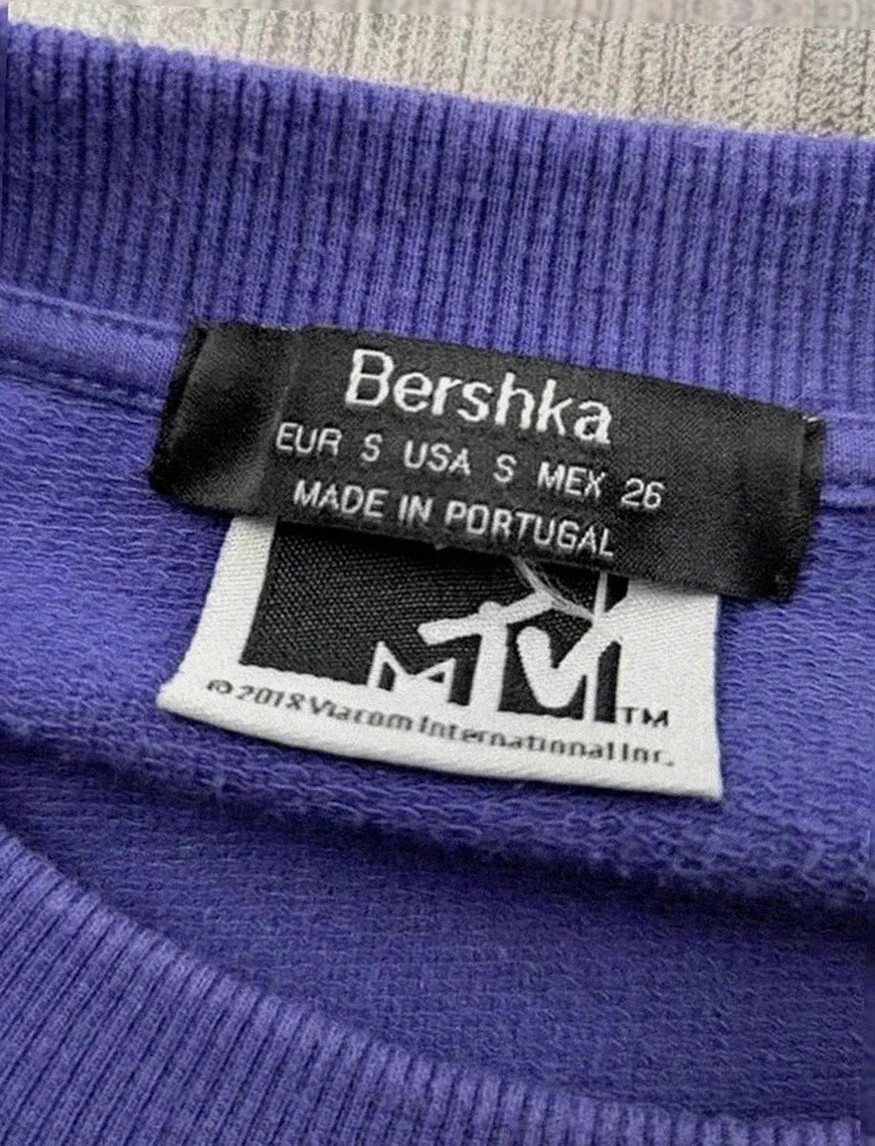 💜 magnifique Sweat Mtv x Bershka – Taille S (femme) – Bershka – taille S / 36 / 8 5