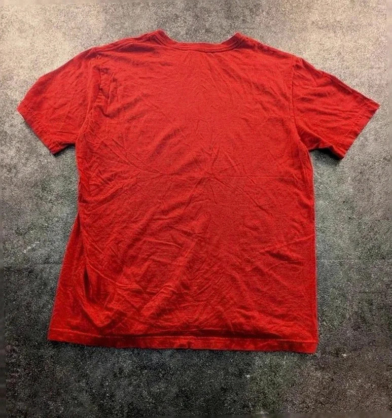 t shirt nike rouge made you look swoosh streetwear taille M vintage – Nike – taille M 3