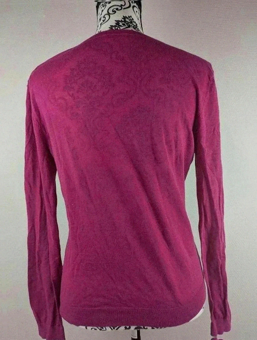 Gilet cardigan fin violet American Vintage 100 % coton fabrication Portugal taille S – American Vintage – taille S / 36 / 8 3