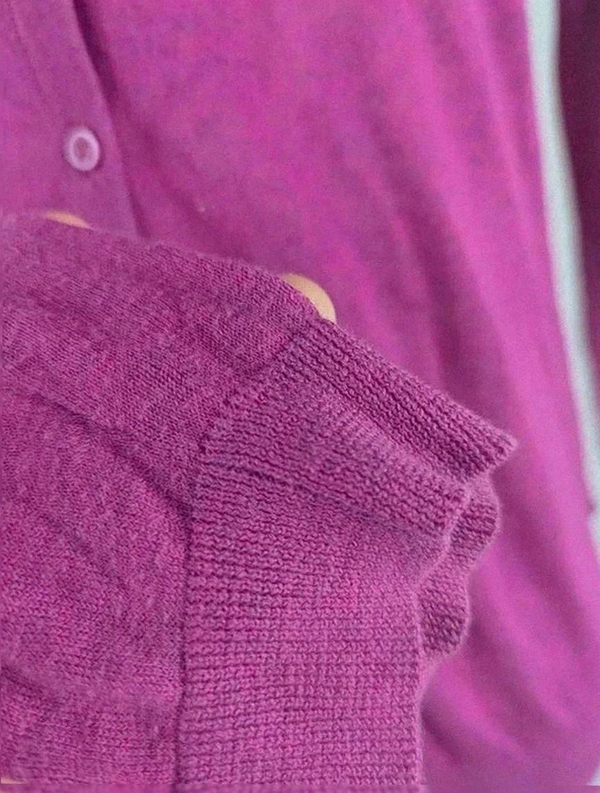 Gilet cardigan fin violet American Vintage 100 % coton fabrication Portugal taille S – American Vintage – taille S / 36 / 8 5