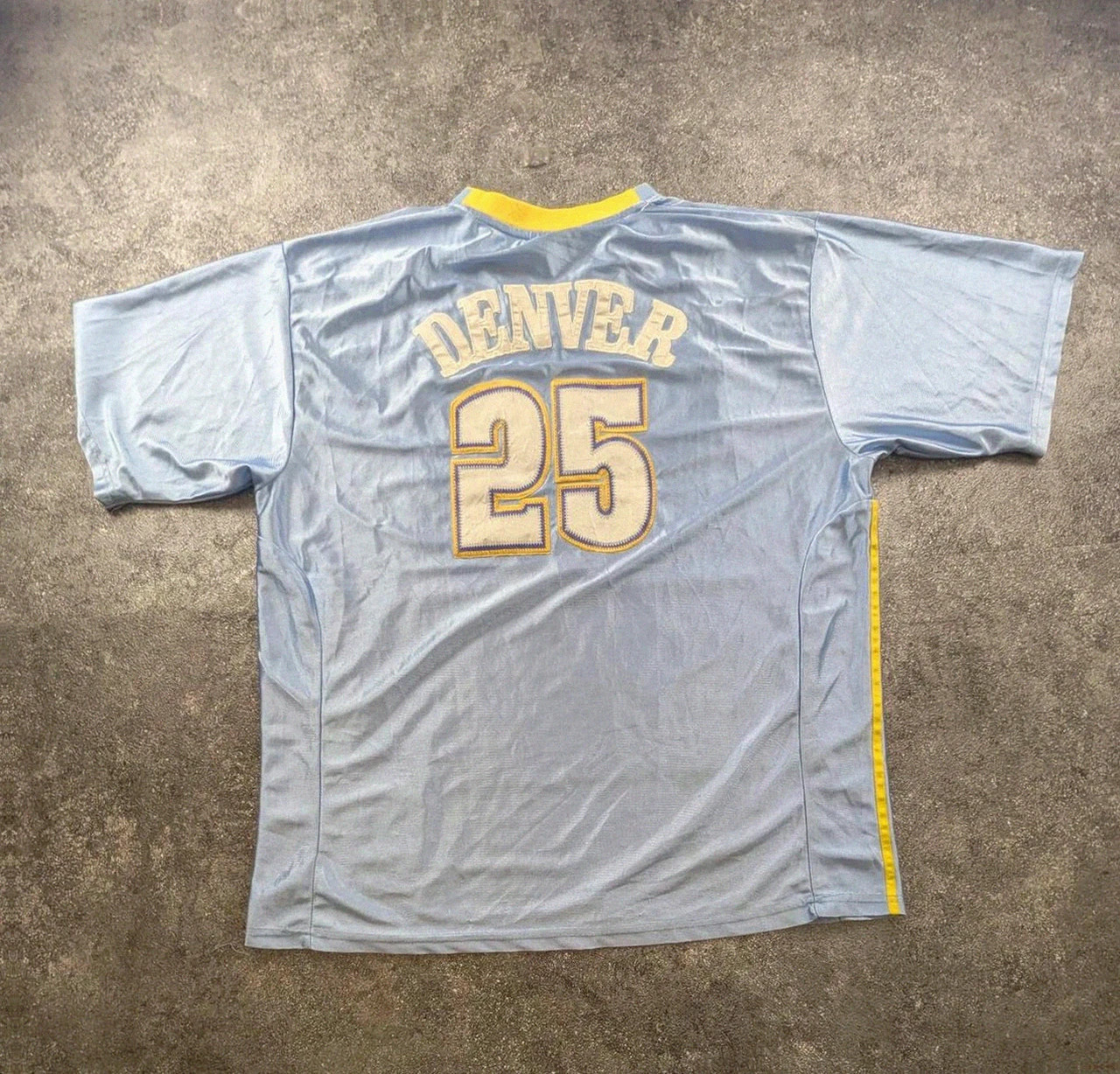 Maillot Denver Nuggets vintage Y2K basketball ncaa Xxl oversize bleu ciel – NCAA – taille XXL 3