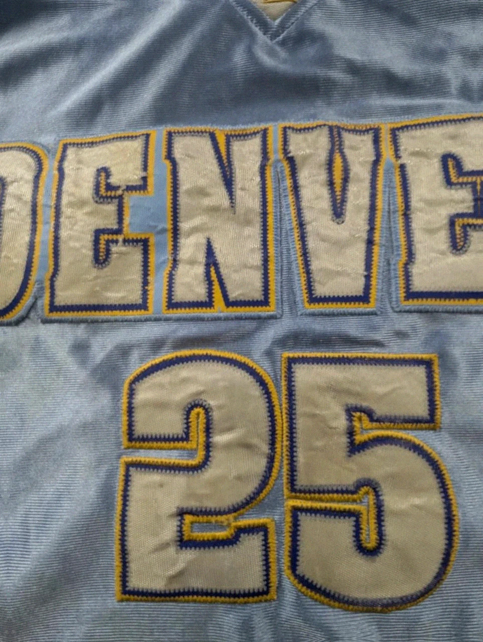 Maillot Denver Nuggets vintage Y2K basketball ncaa Xxl oversize bleu ciel – NCAA – taille XXL 4