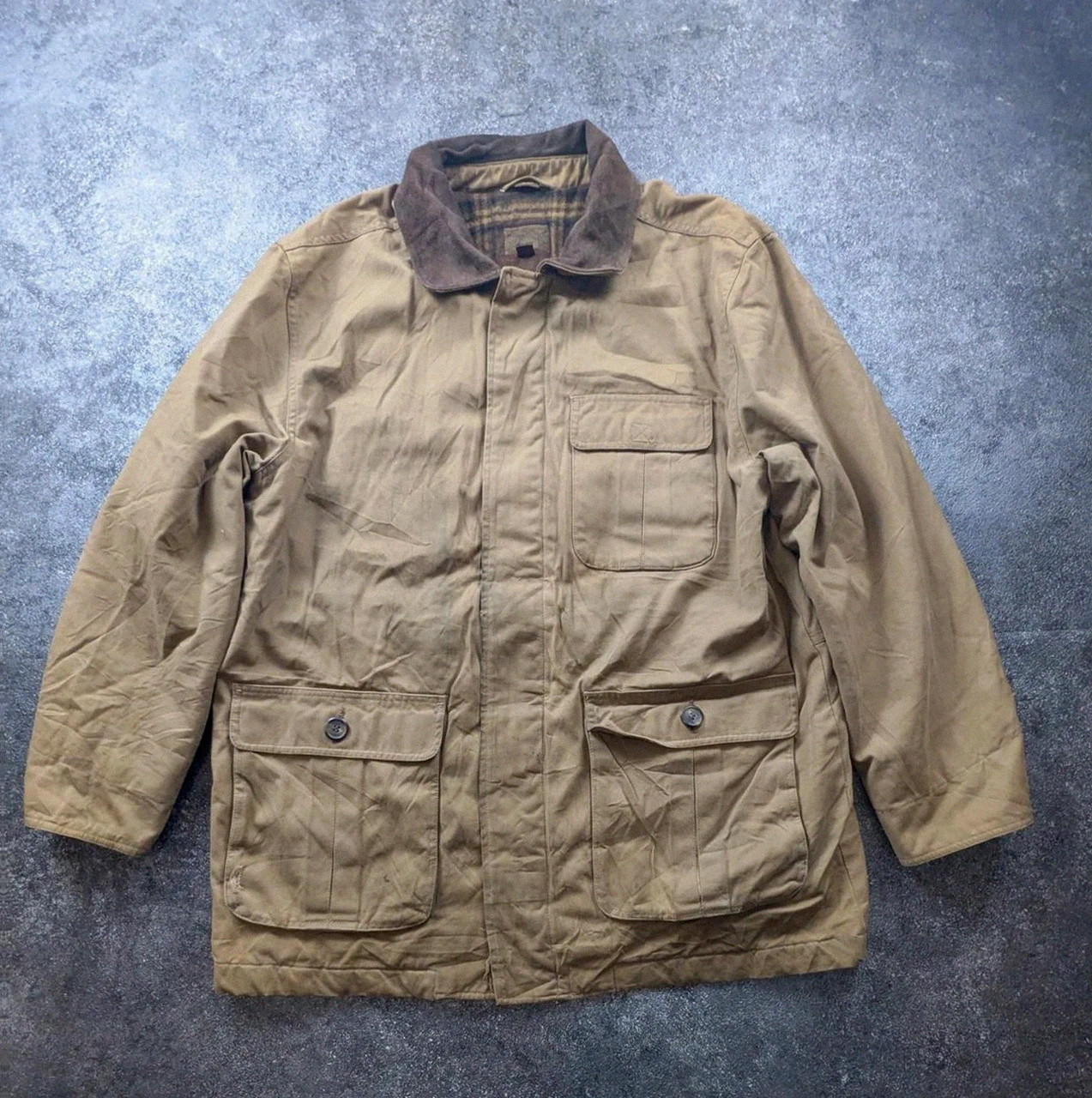 St. John’s Bay veste workwear vintage L Field Jacket toile doublée col suédine – St. John's Bay – taille L 2